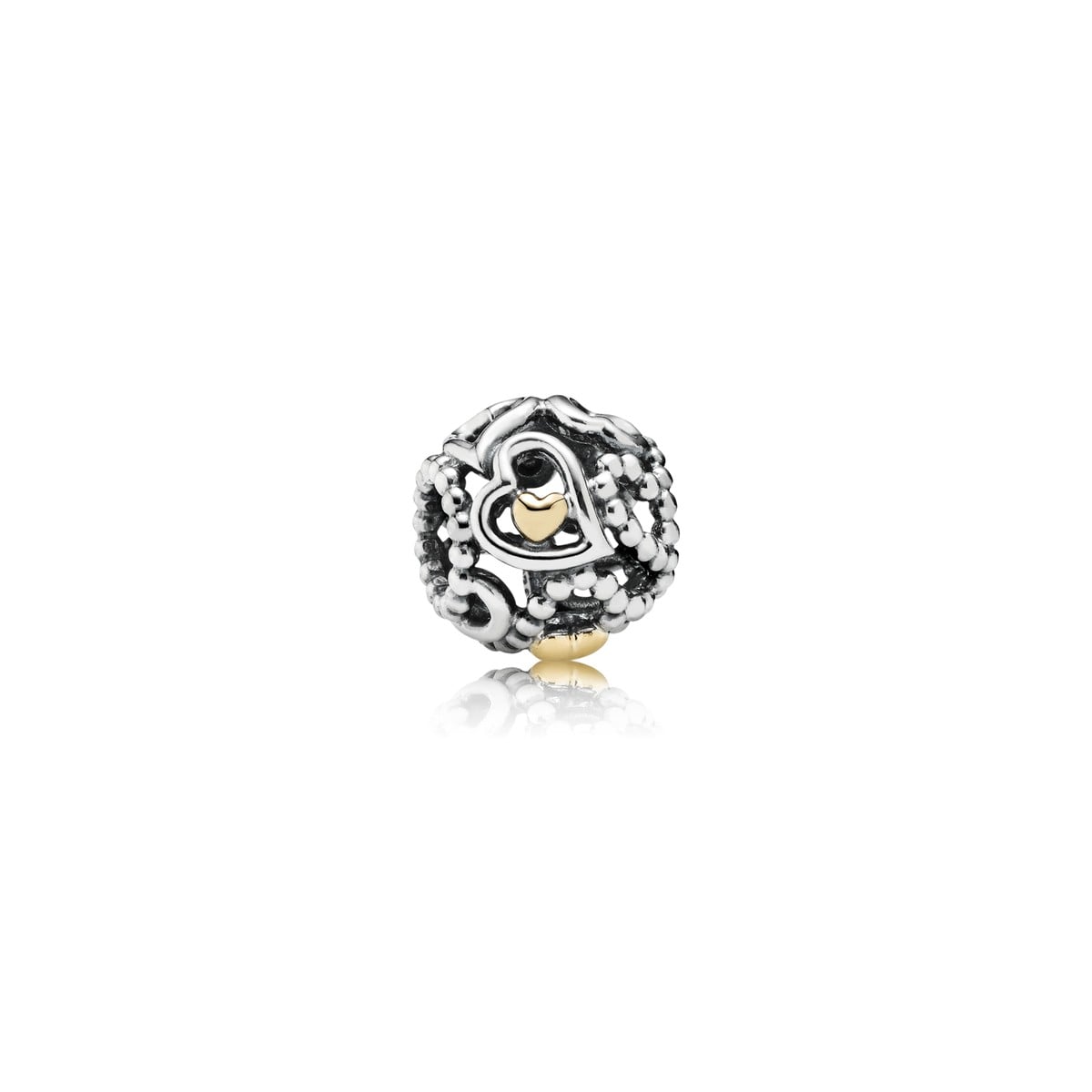 Openwork Love Heart Charm