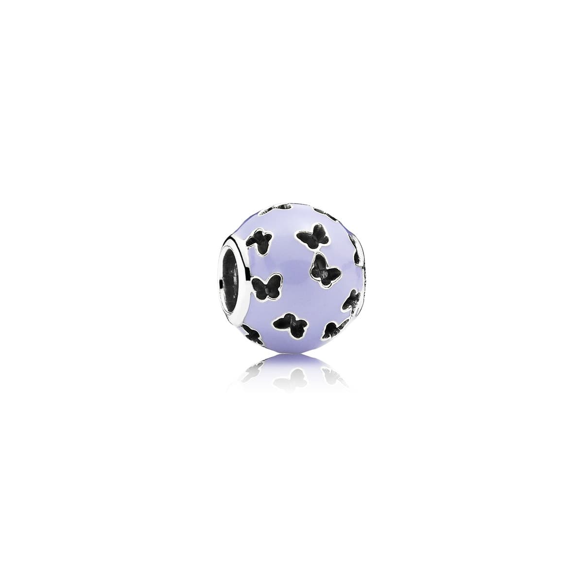 Pandora Lavender Fluttering Butterflies Charm 791483EN66 791483 — Foto 1 von 1