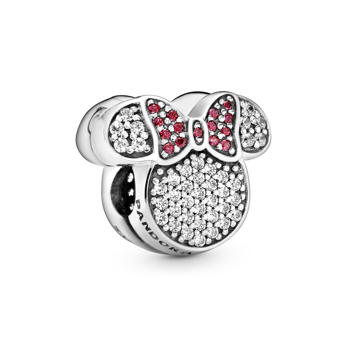 Disney Minnie Mouse Ears and Bow Pave Clip Charm