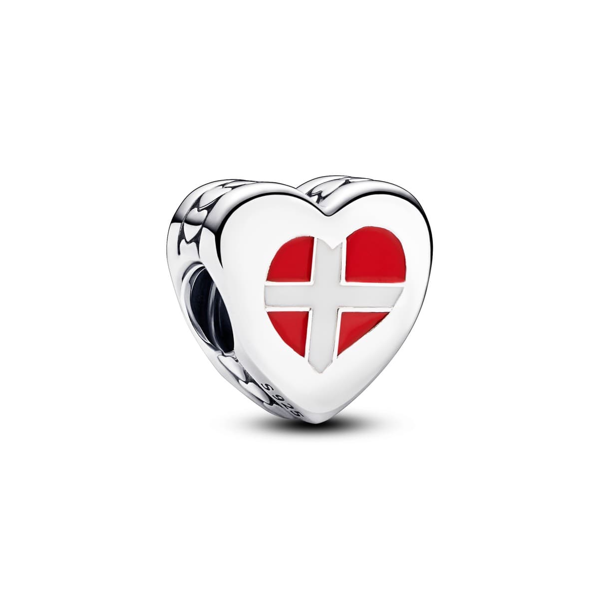 Pandora Denmark Flag Heart Charm 792015C00_E064 — Foto 1 von 1