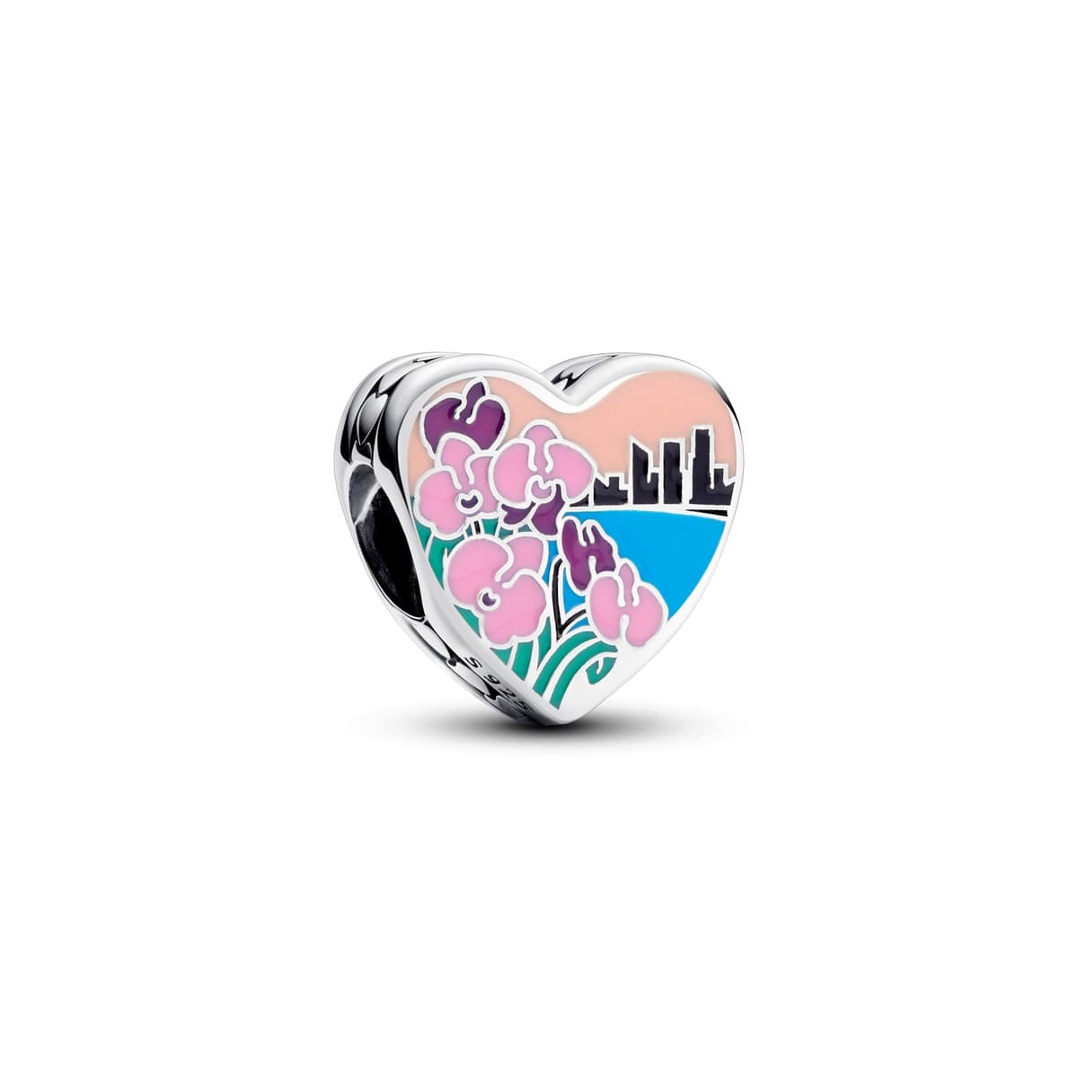 Pandora Singapore Orchid Heart Charm 792015C00_E092 — photo 1 of 1