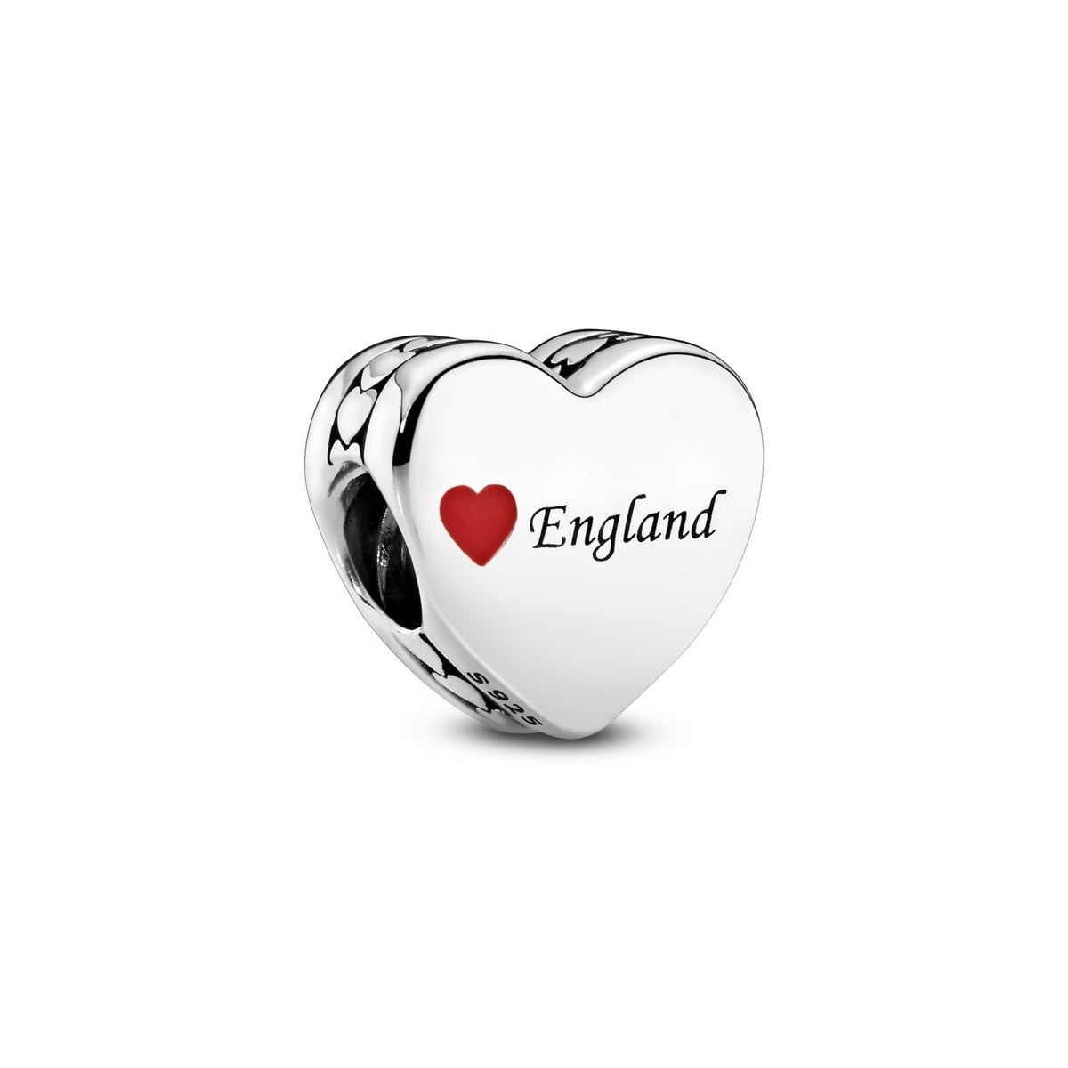 England Love Heart Charm