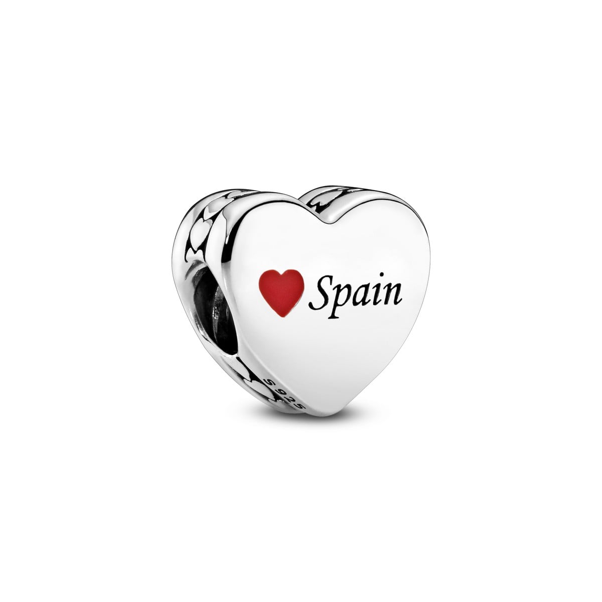 Spain Heart Charm