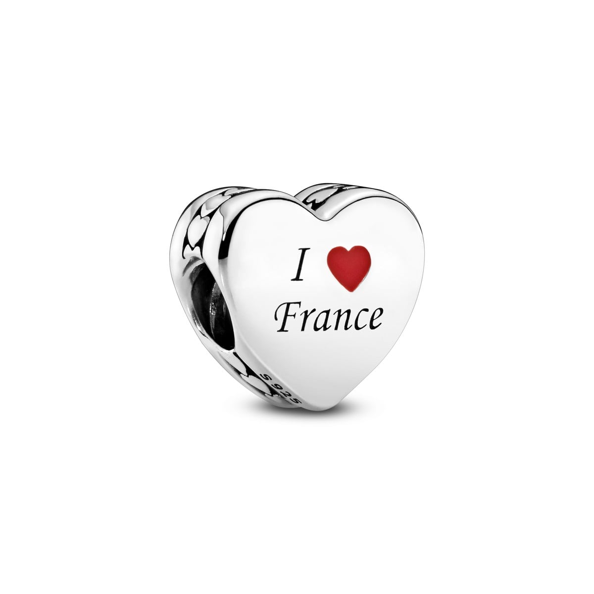 I Love France Heart Charm