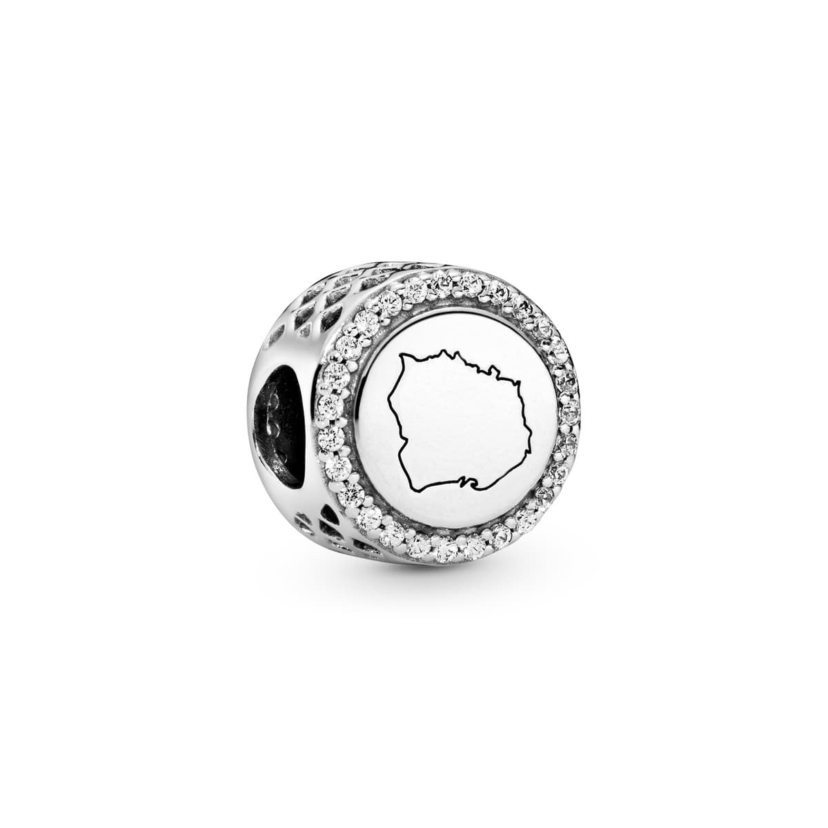 Pandora Map Outline Charm 792016CZ_E005 — photo 1 of 1