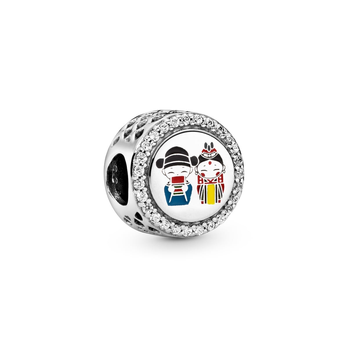 Folk Costume Couple Charm