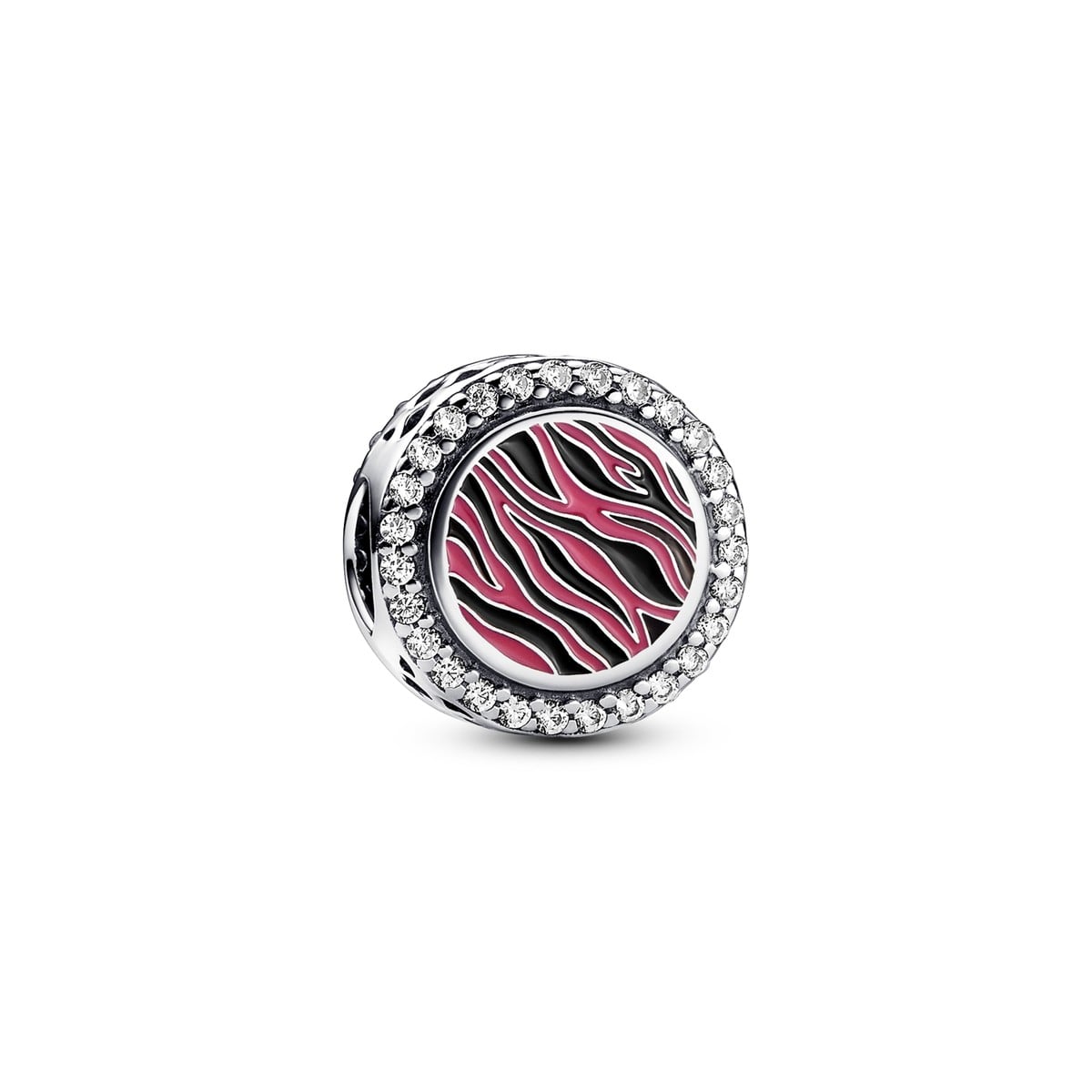 Pink Zebra Print Charm