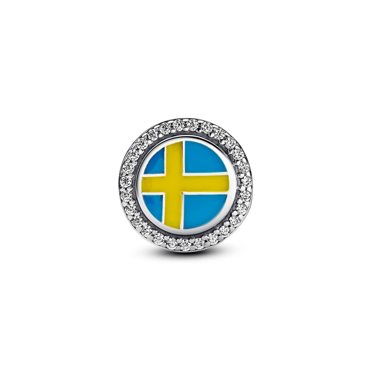Pandora Swedish Flag Charm 792016CZ_E041 — Foto 1 von 1