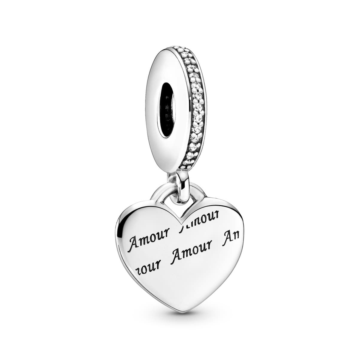 Pandora Amour Heart Dangle Charm 792017CZ_E008 — Foto 1 von 1