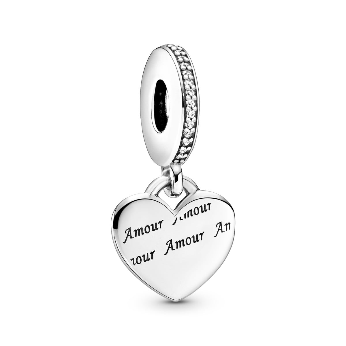 Amour Heart Dangle Charm