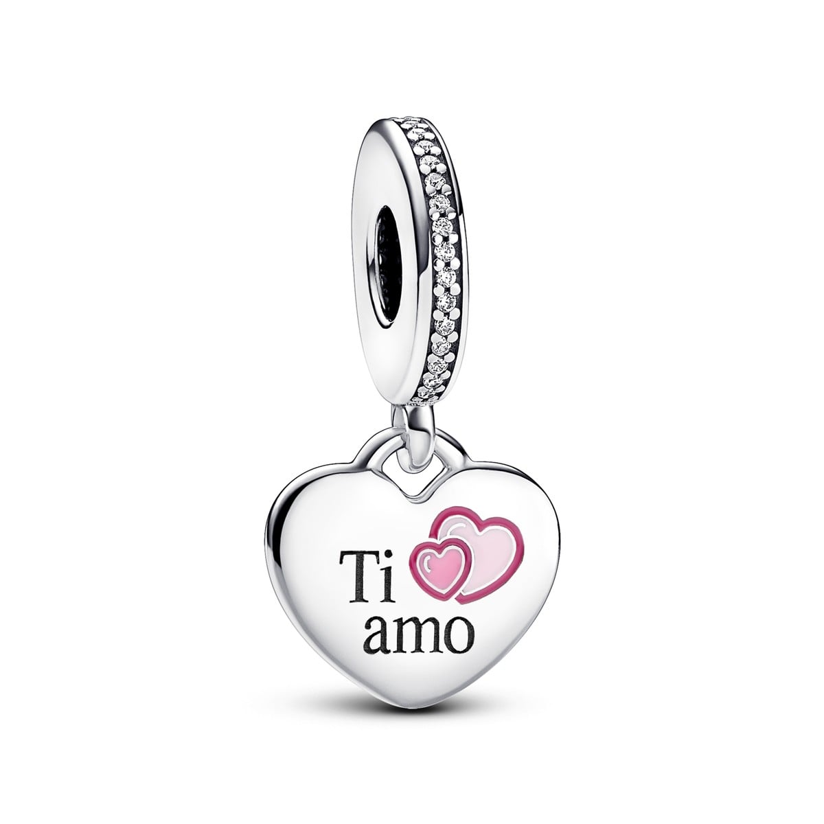 Ti Amo Engravable Heart Dangle Charm