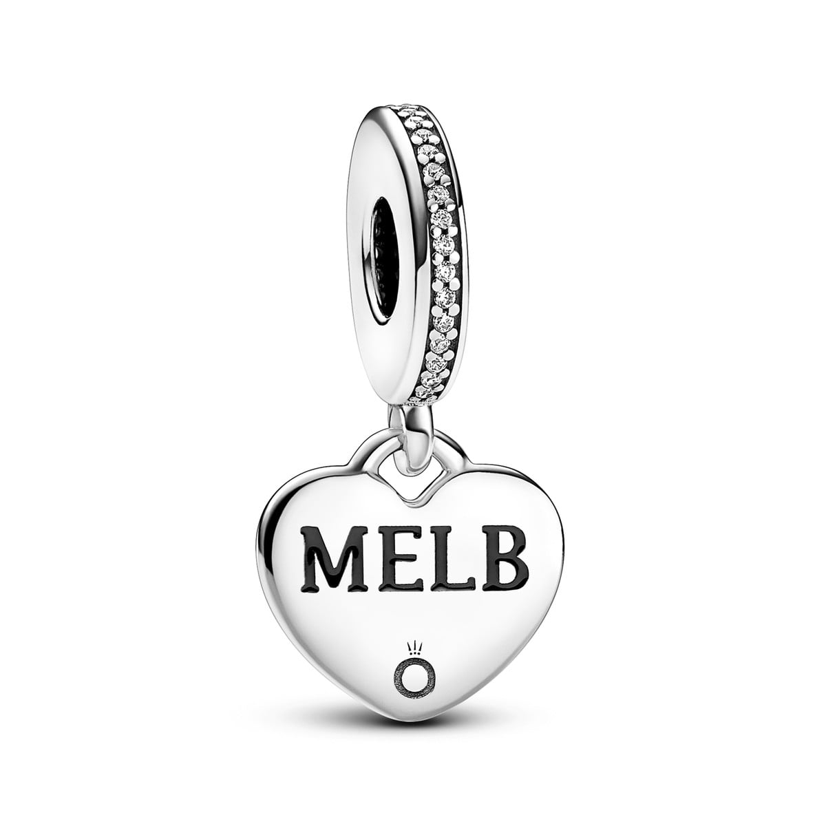 Melbourne Engravable Heart Dangle Charm