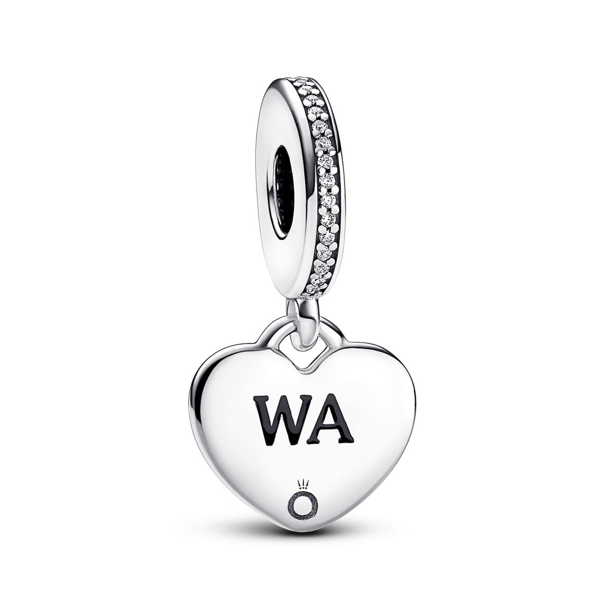 Pandora Western Australia Engravable Heart Dangle Charm 792017CZ_E025 — photo 1 of 1