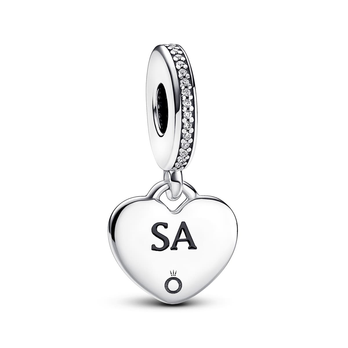 Pandora South Australia Engravable Dangle Heart Charm 792017CZ_E026 — photo 1 of 1