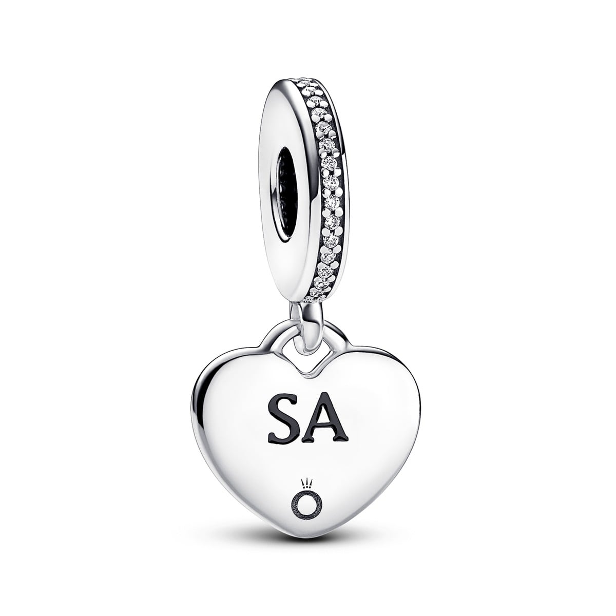 South Australia Engravable Dangle Heart Charm