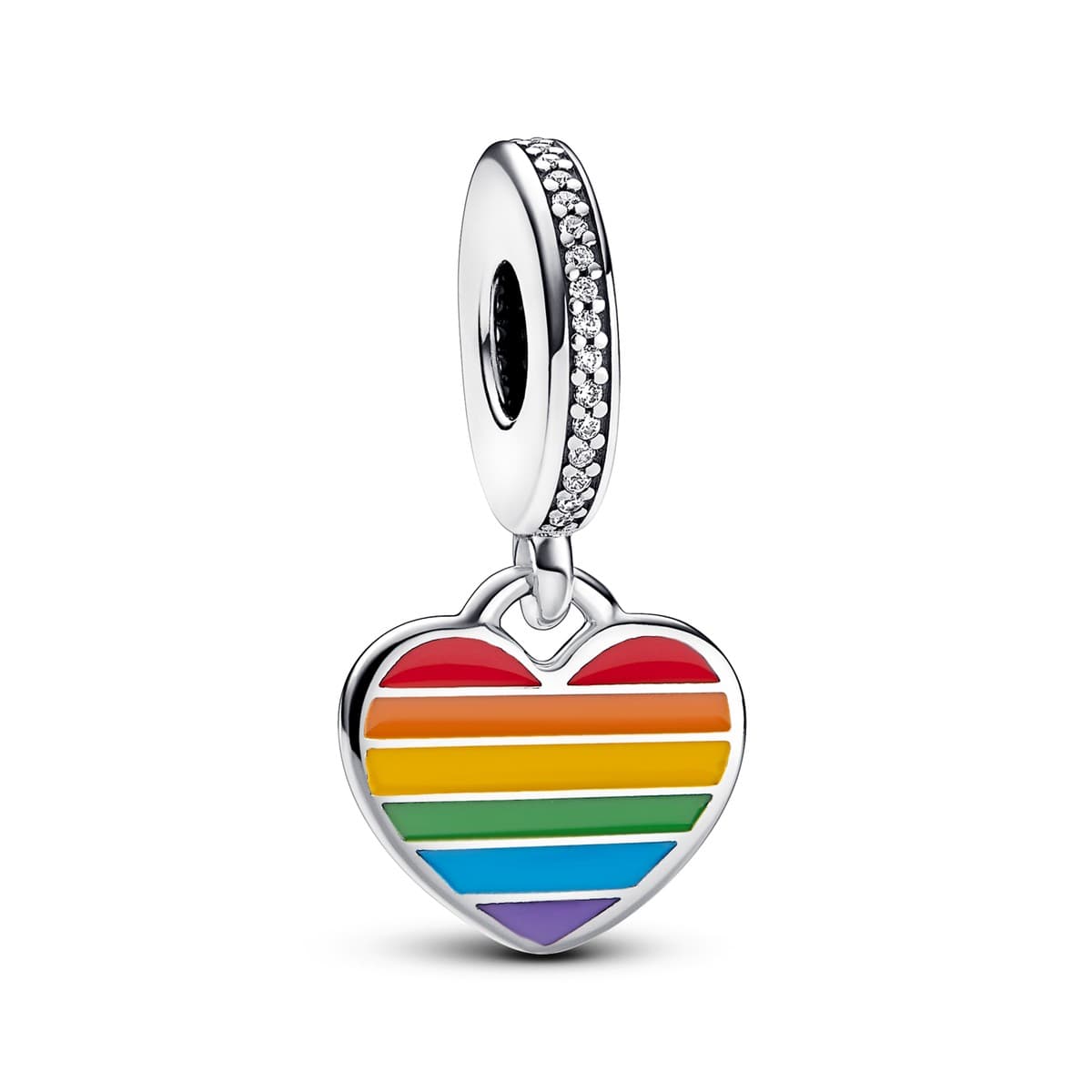 Pandora Pride Rainbow Heart Dangle Charm 792017CZ_E029 — Foto 1 von 1