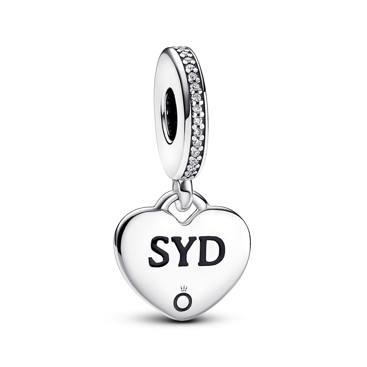 Sydney Engravable Heart Dangle Charm