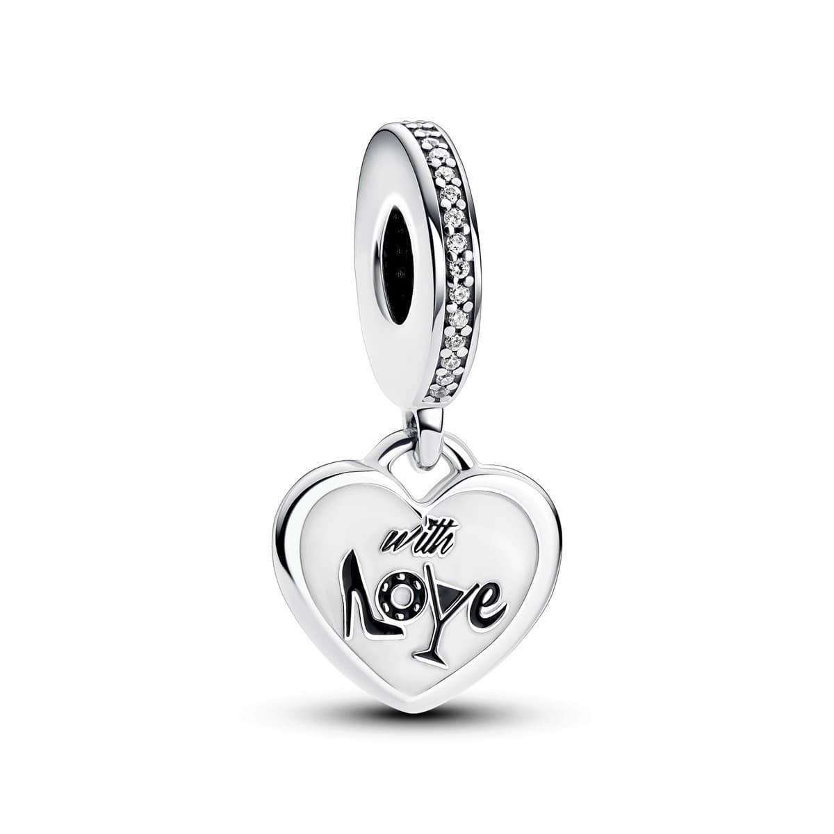 Pandora With Love Heart Dangle Charm 792017CZ_E032 — foto 1 de 1