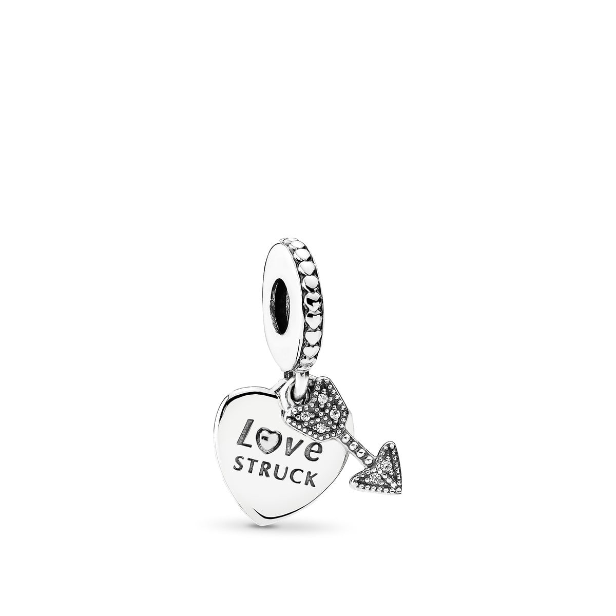 Heart and Arrow Dangle Charm