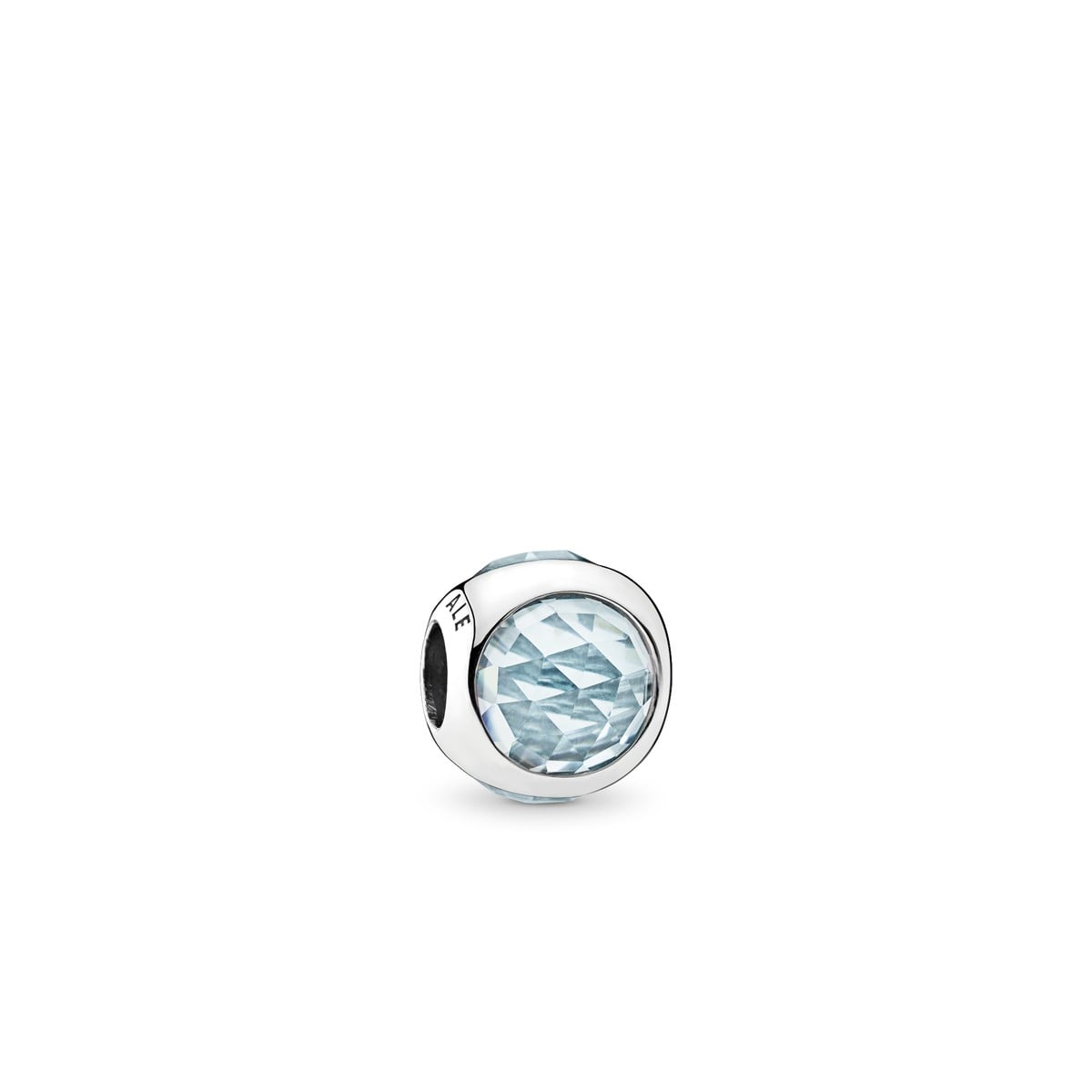 Aqua Blue Radiant Droplet Charm