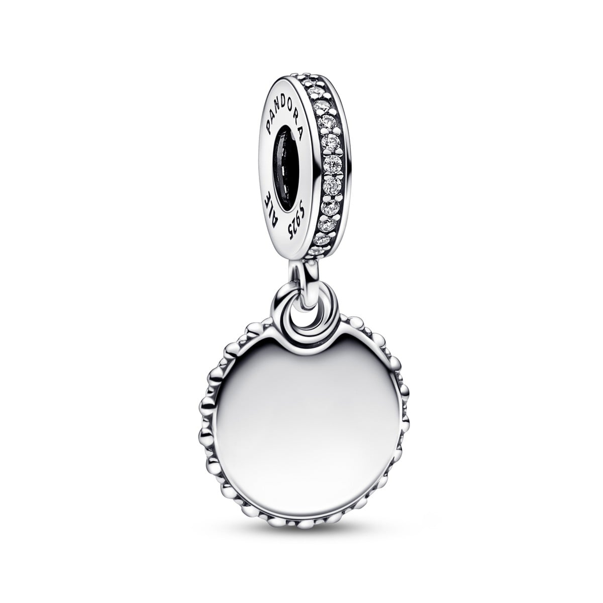 Engravable Round Dangle Charm