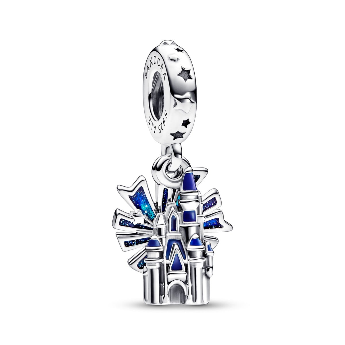 Disney Castle with Snowflakes Dangle Charm