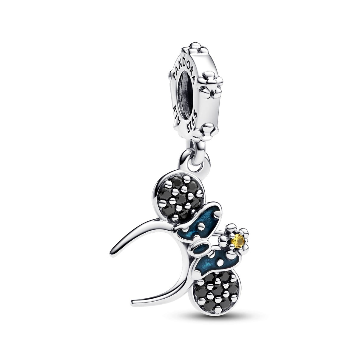 Disney Minnie Mouse Ear Headband Sparkling Dangle Charm