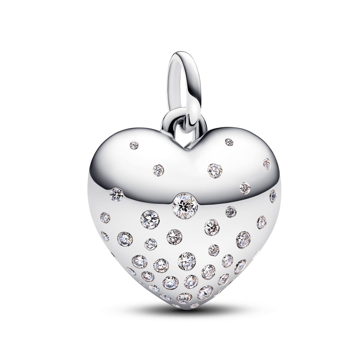 Sparkling Heart Pendant Charm