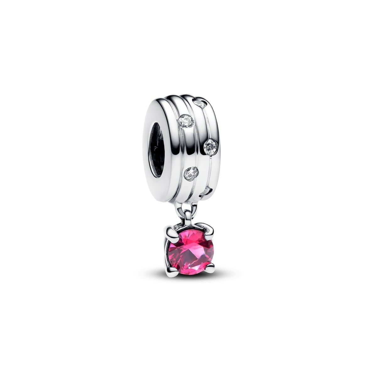 Pink Stone Dangle Charm