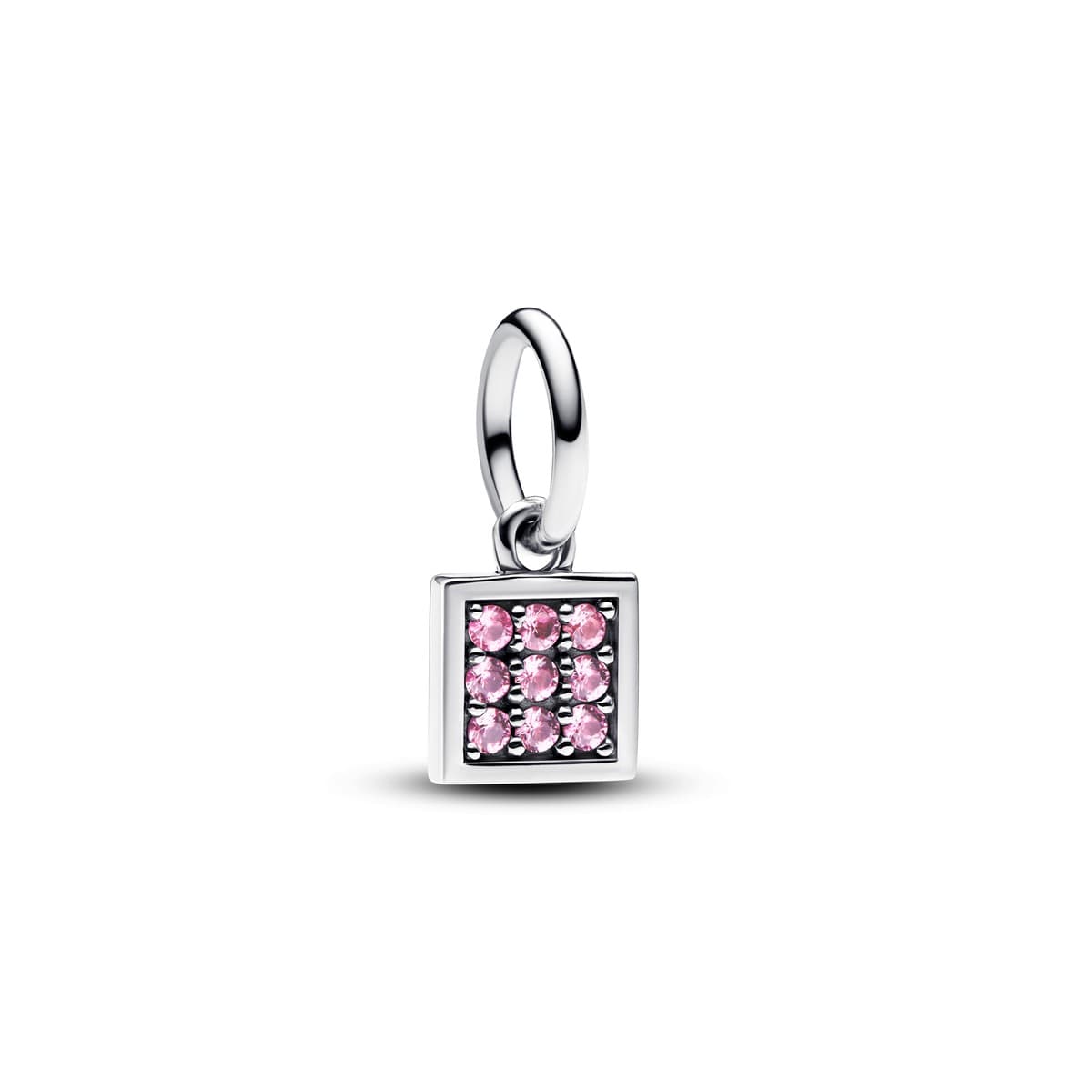 Pandora Pink Pavé Square Dangle Charm 793707C01 793707 — photo 1 of 1