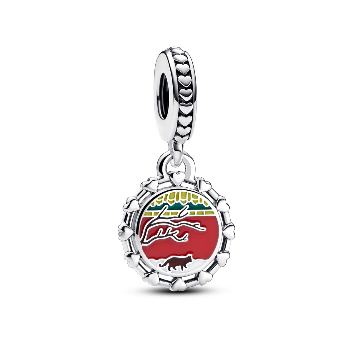 Red Landscape Dangle Charm