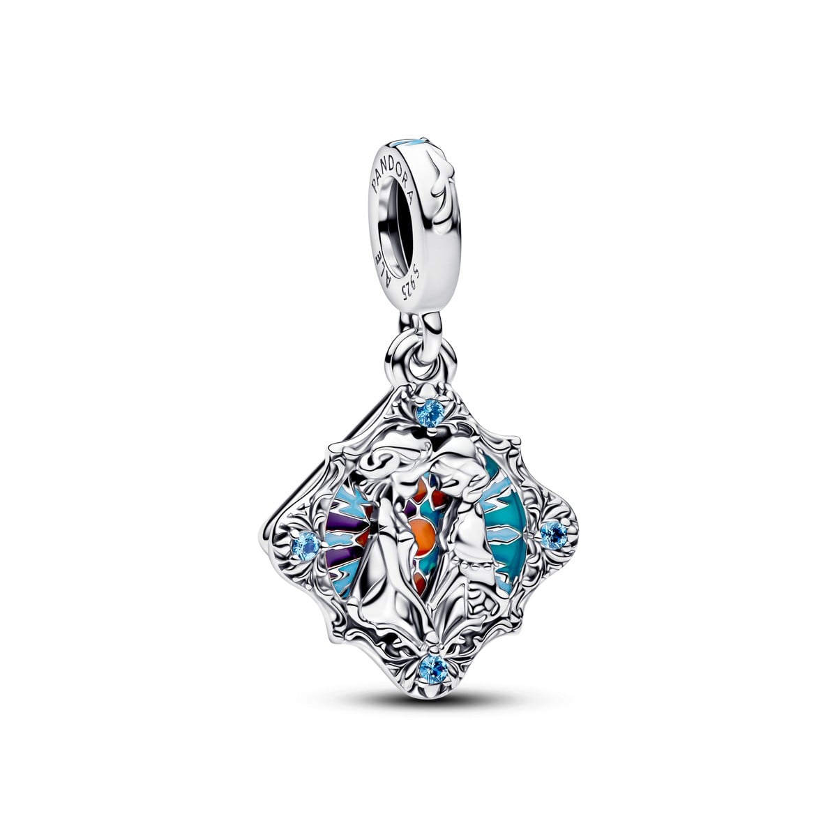 Disney Princess Diamond-Shaped Dangle Charm