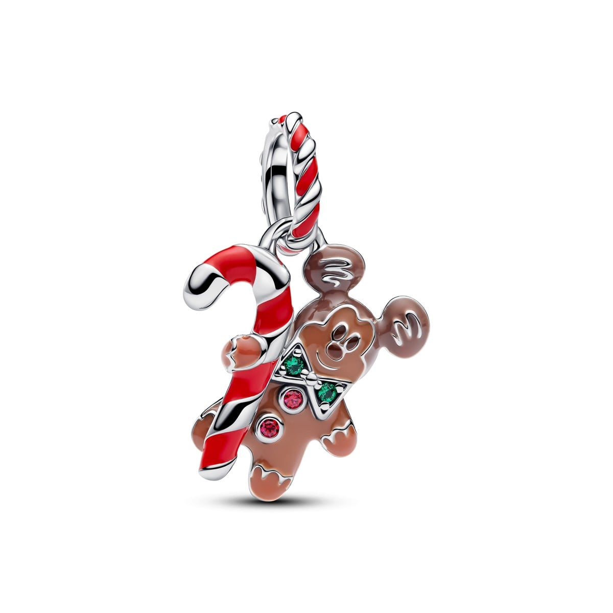 Disney Parks Mickey Mouse Holiday Gingerbread Dangle Charm
