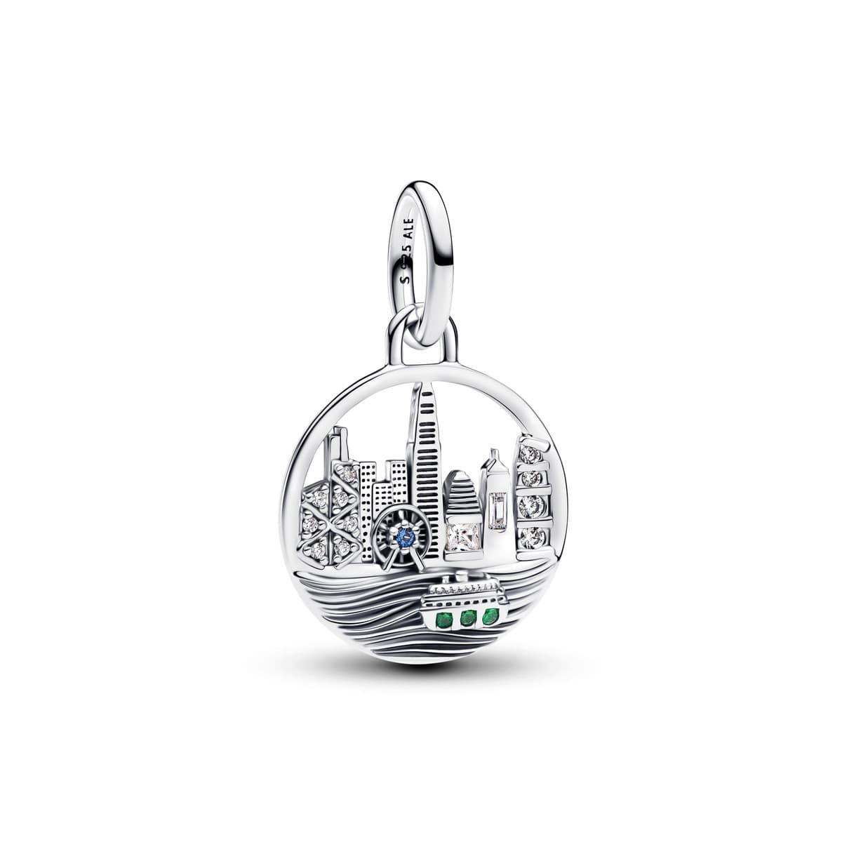Pandora City Skyline Globe Medallion Charm 794911C01 794911 — Foto 1 von 1