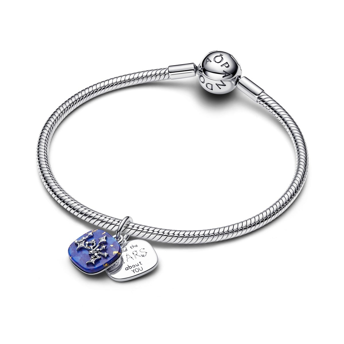 Celestial Blue Love Constellation Double Dangle Charm