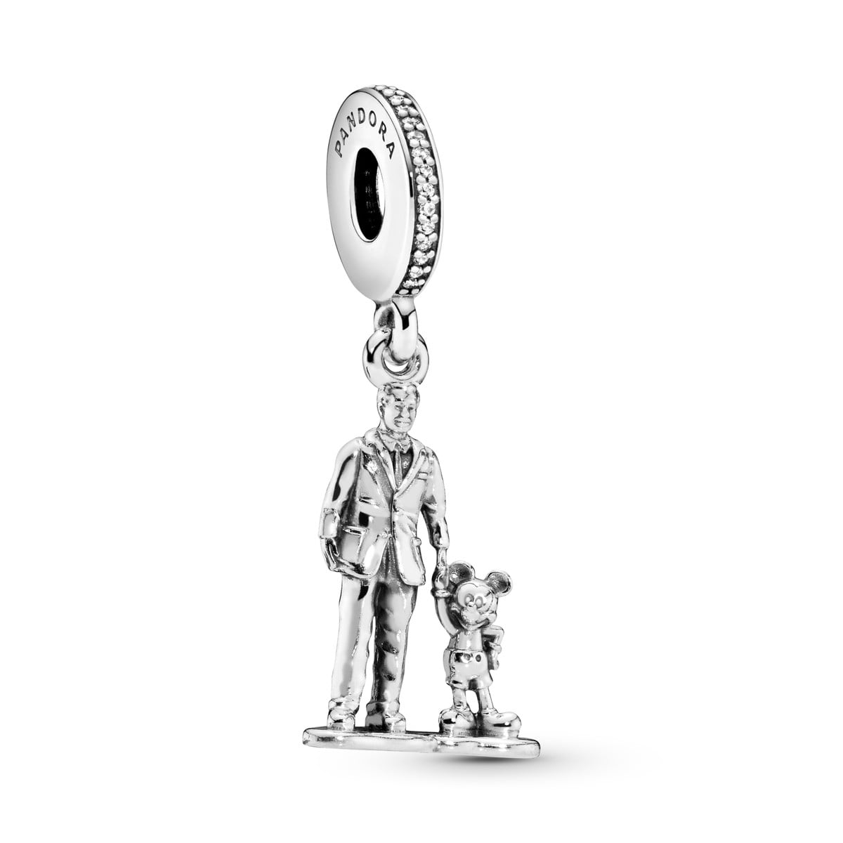 Disney Walt & Mickey Statue Dangle Charm