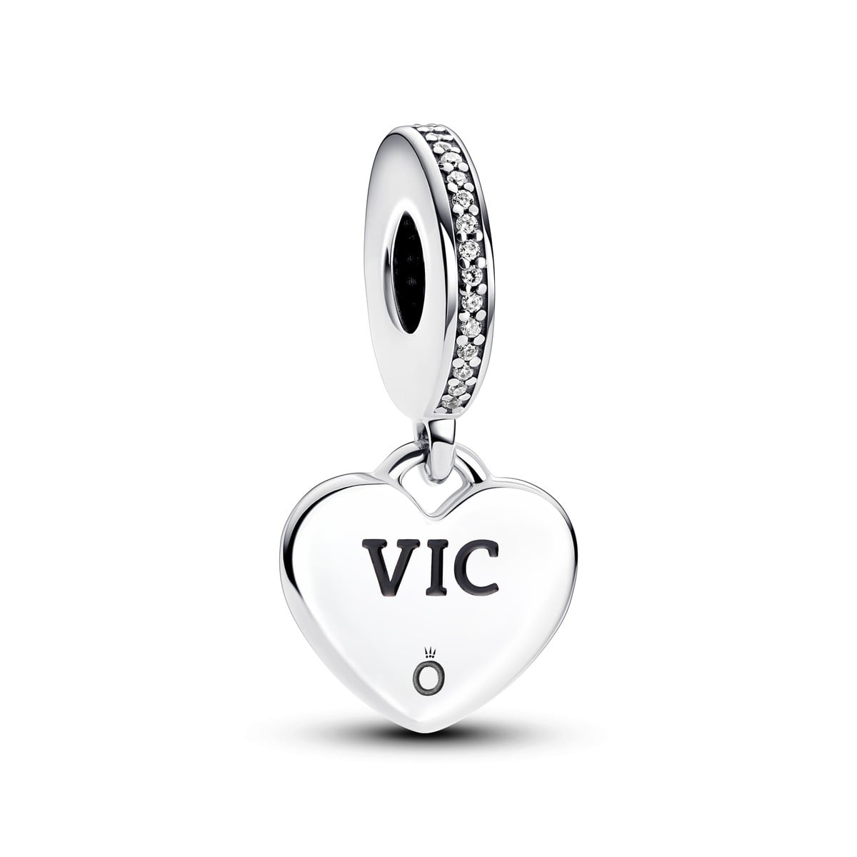 Victoria Engravable Heart Dangle Charm