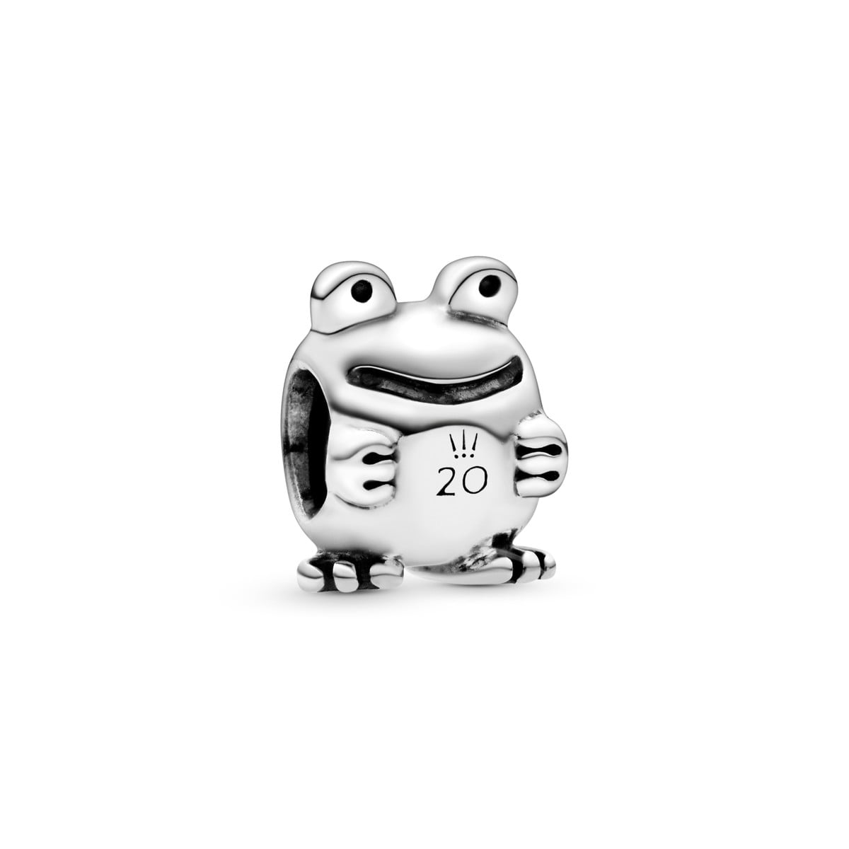 20th Anniversary Frog Sterling Silver Charm