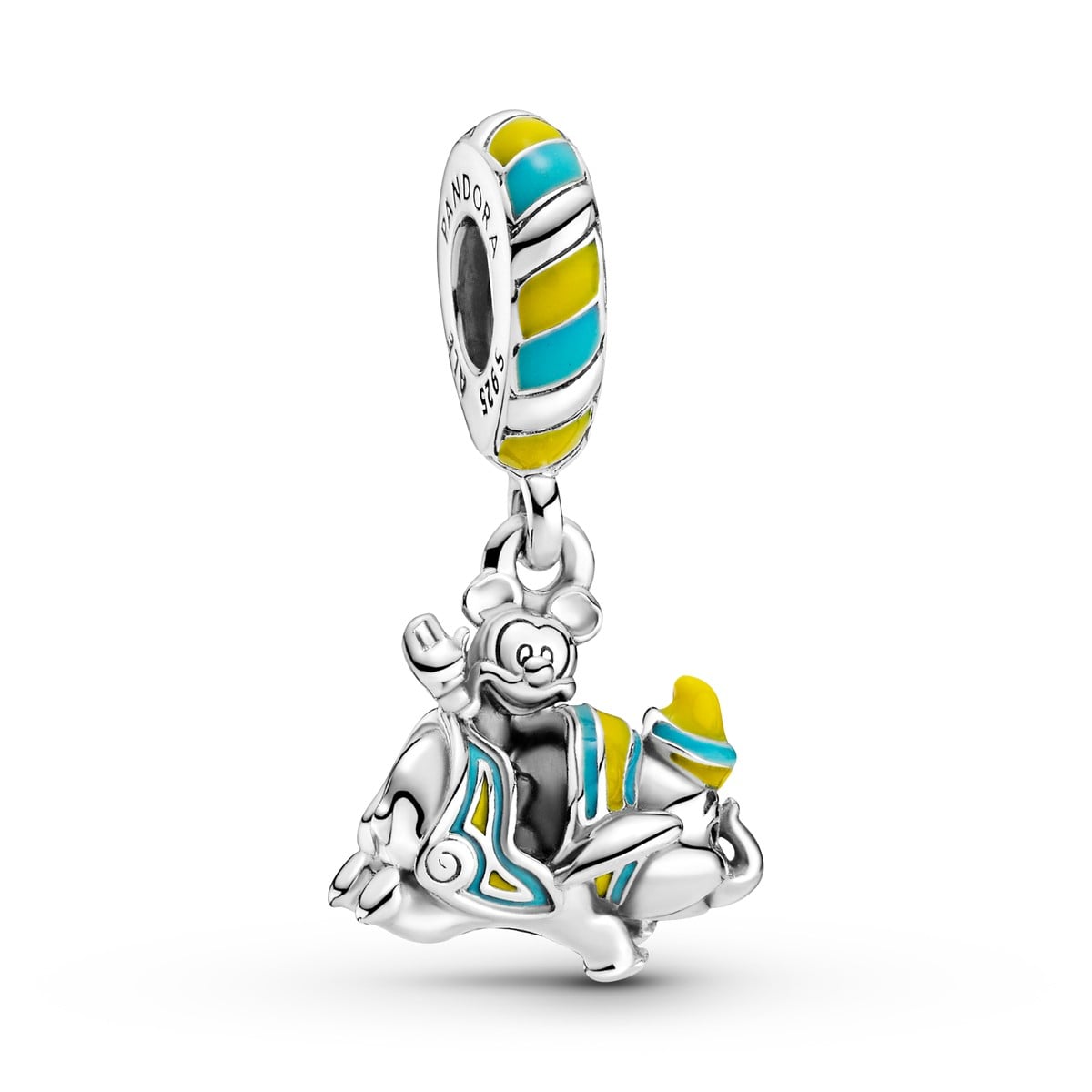 Mickey Mouse on Dumbo the Flying Elephant Dangle Charm