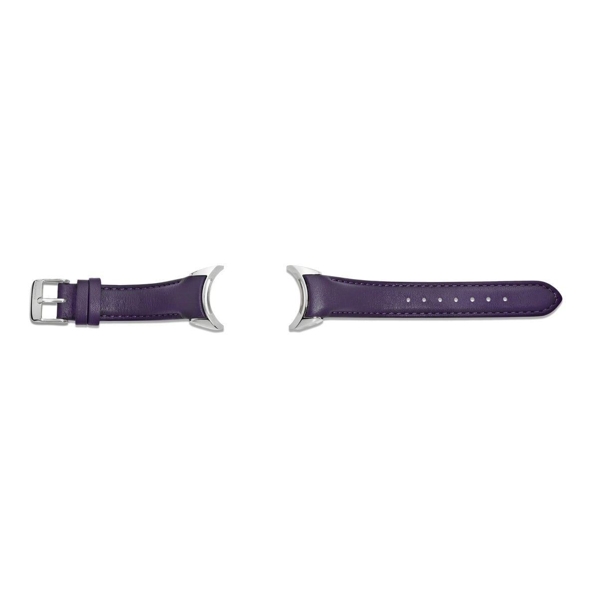 Imagine Purple Leather Strap, Stainless Steel