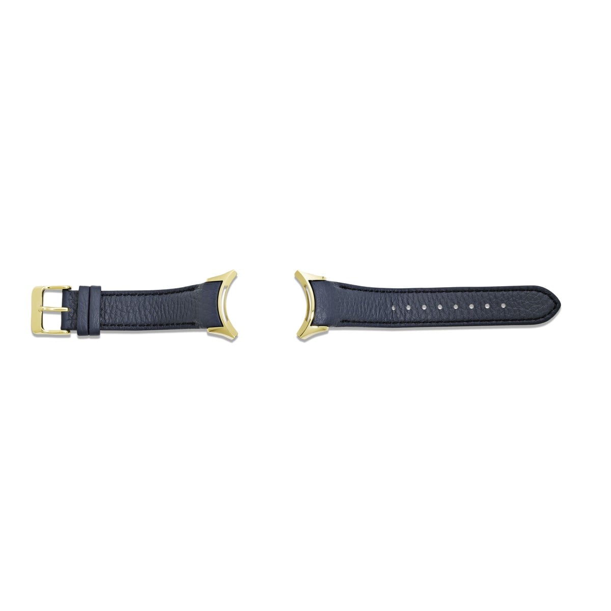 Imagine Grand C Blue Leather Strap, Gold-plated Steel