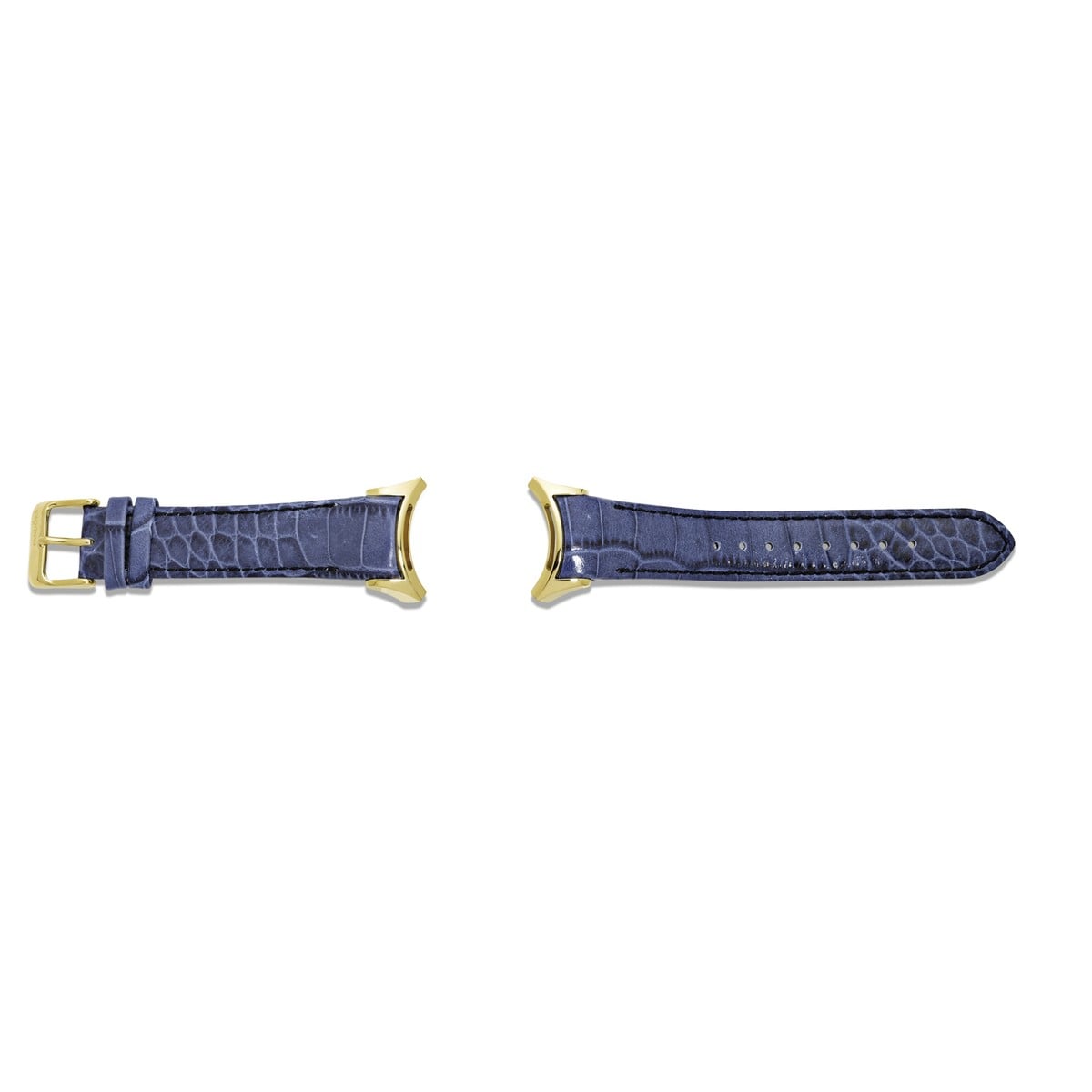Imagine Grand C Blue Leather Strap, Gold-plated Steel