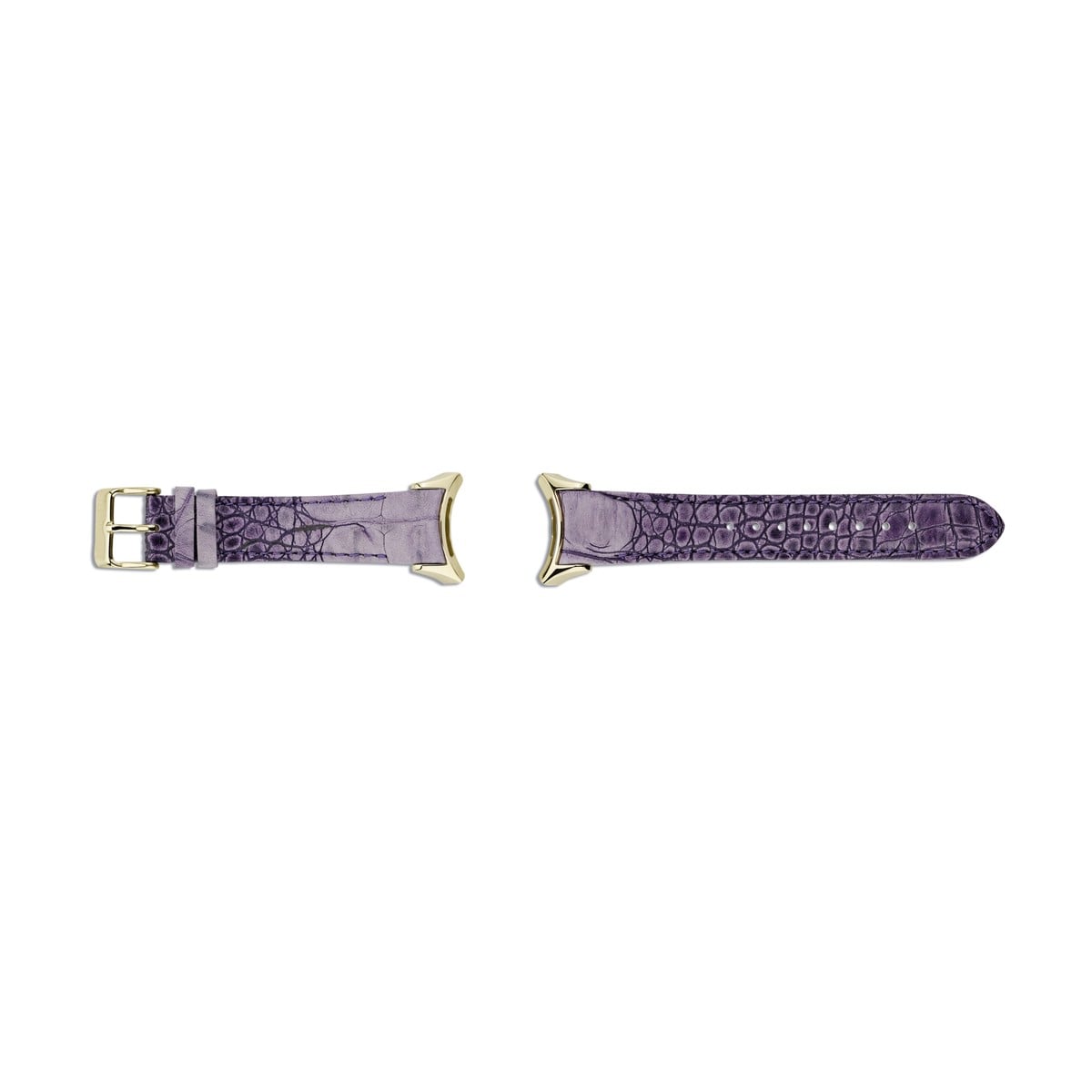Purple Leather Band with IPG Steel Buckle