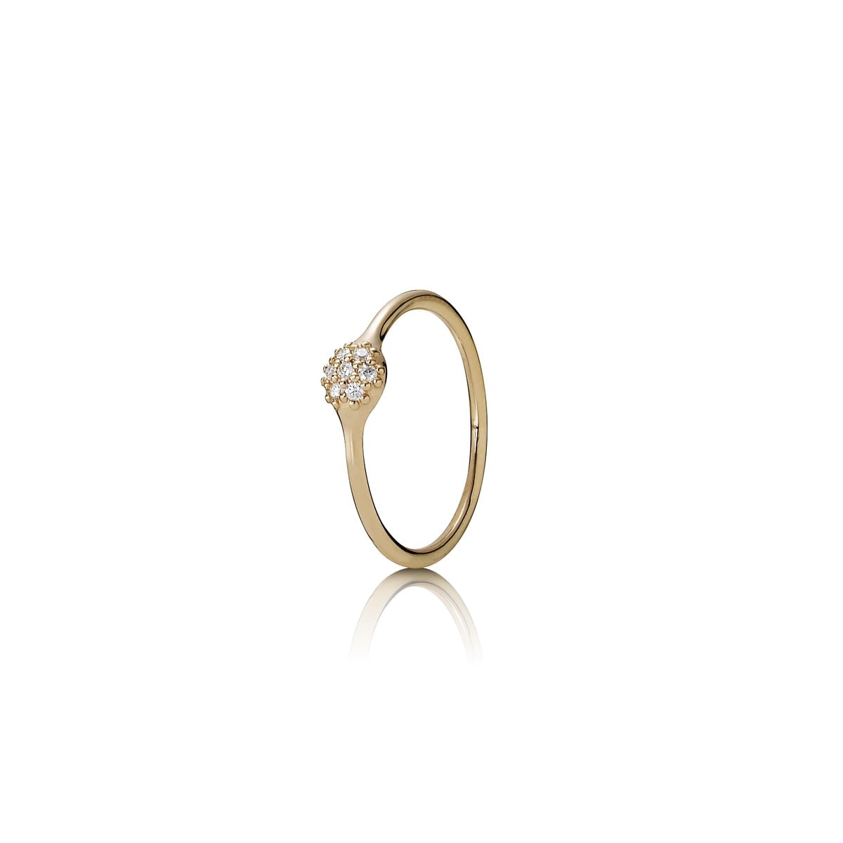 One Pod Pavé Diamond Ring