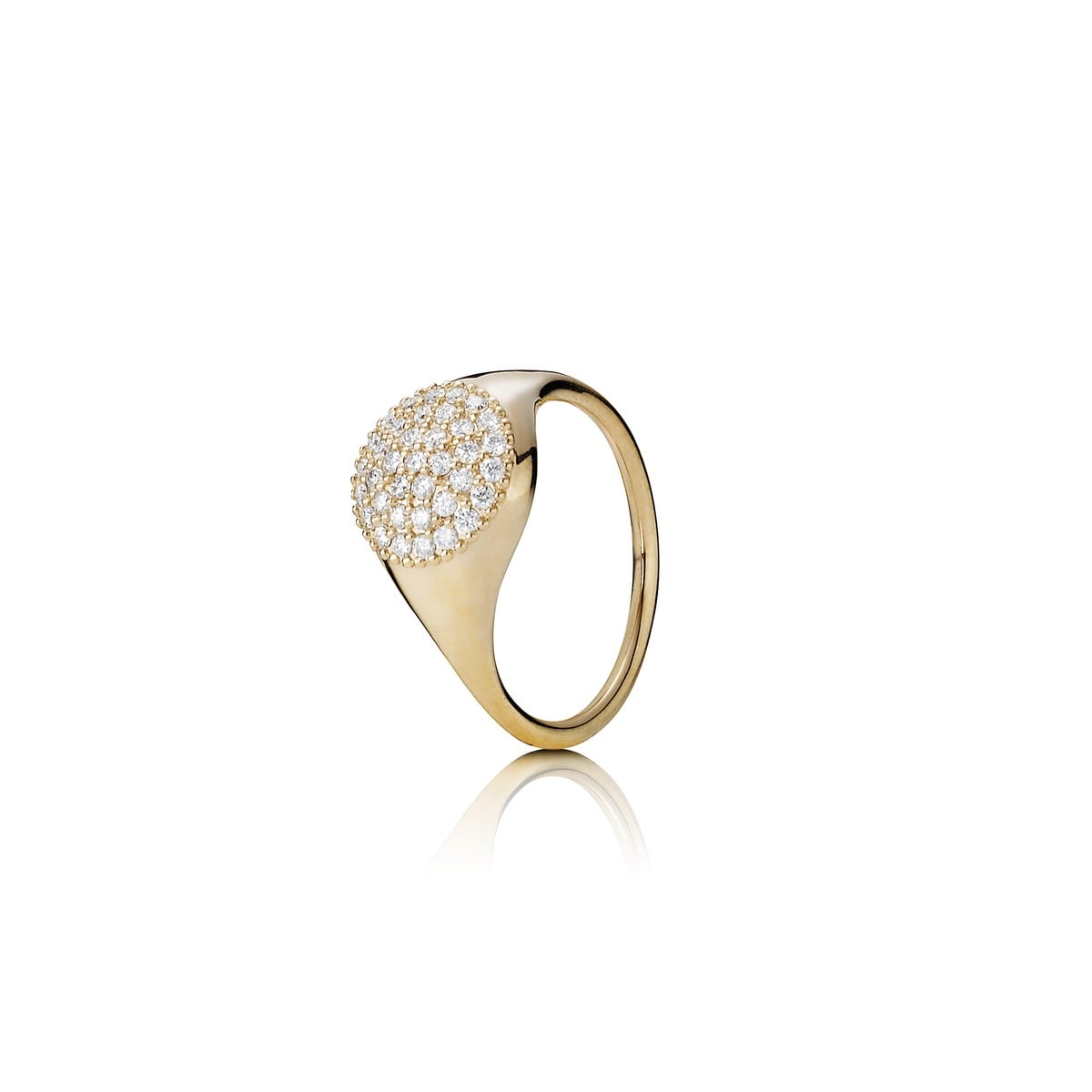 Large Pavé Diamond Ring