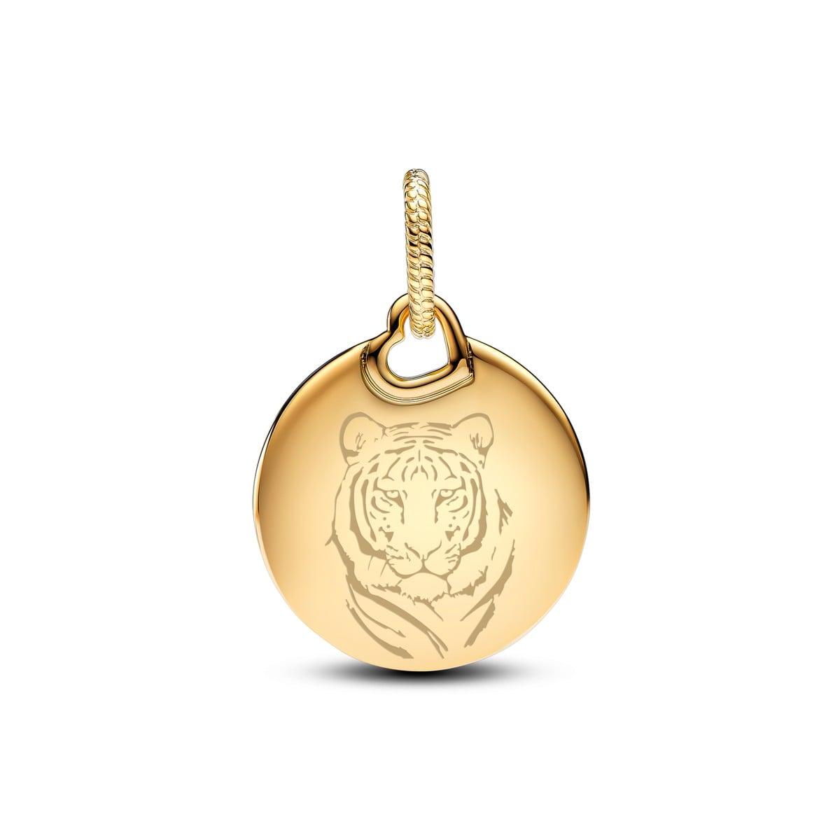 Tyla Signature Tyger Round Tag Dangle Charm
