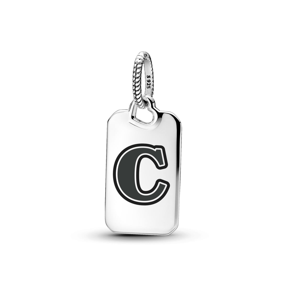 Letter C Rectangle Pendant
