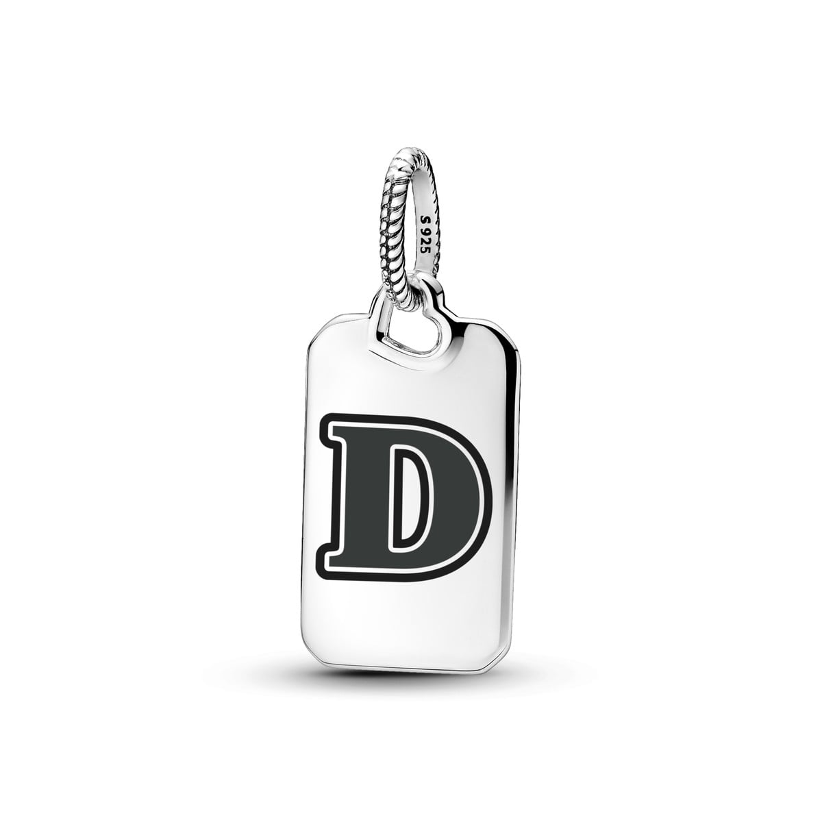 Letter D Rectangle Pendant