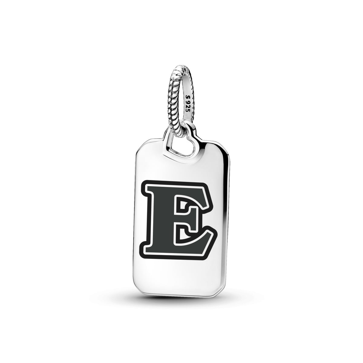Letter E Rectangle Pendant