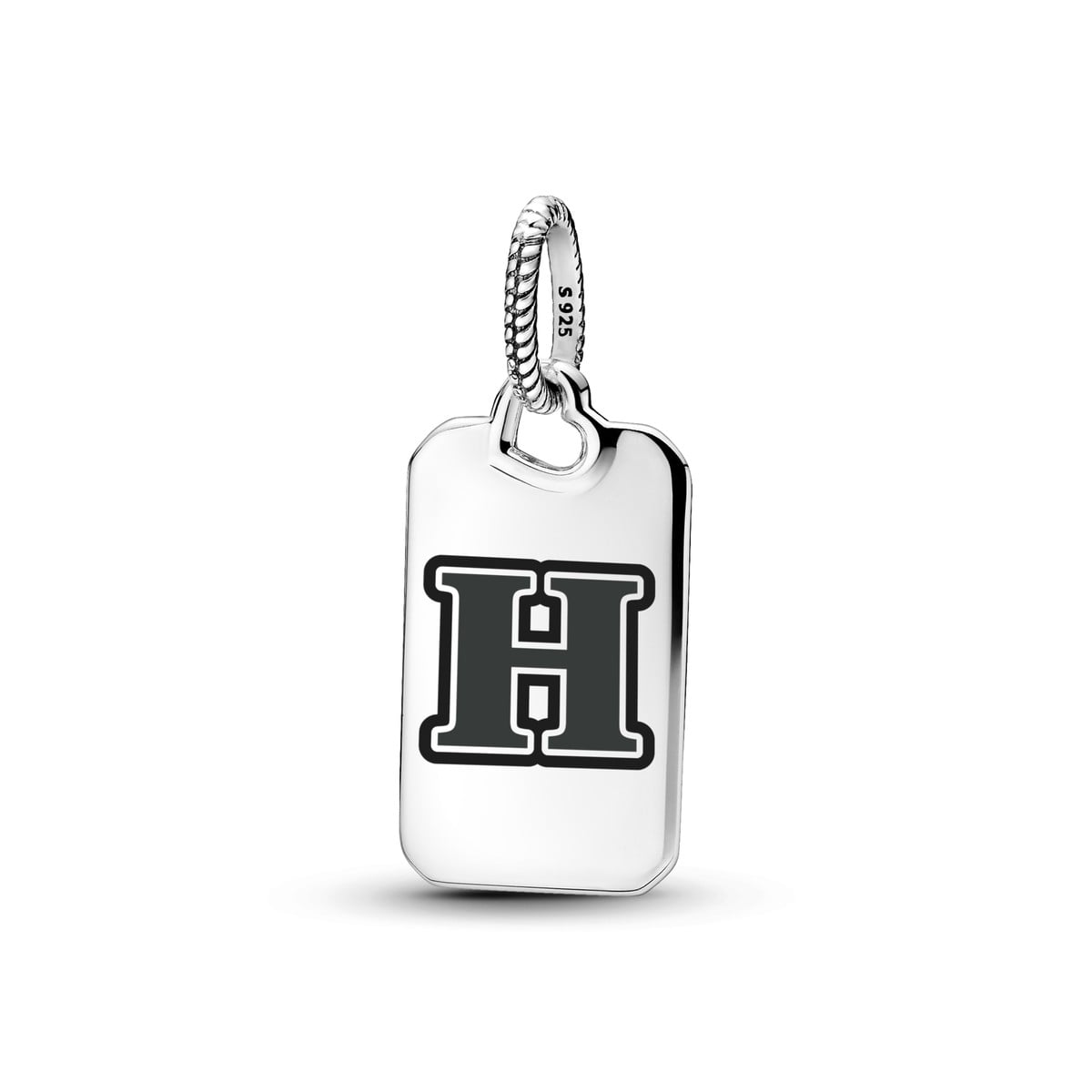 Letter H Rectangle Pendant